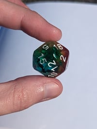 Image 3 of Bold Rainbow Gem Cut D20 Single