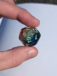 Image 4 of Bold Rainbow Gem Cut D20 Single