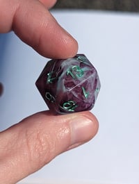 Image 2 of Plum and Mint Swirl Standard D20 Single