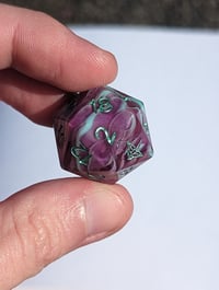 Image 4 of Plum and Mint Swirl Standard D20 Single