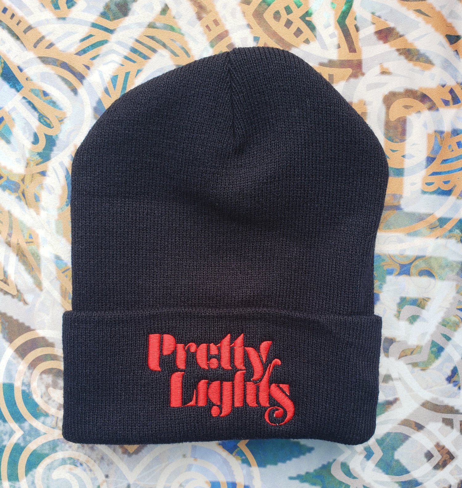 Pretty Lights Black & Red Beanie