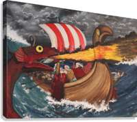 Image 1 of The Sea Dragon Stretched Canvas
