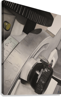 Image 1 of Fly Wheels Stretched Canvas