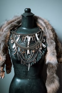 Image 4 of Bone Bib large statement chest piece