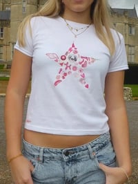 Image 1 of Pink Confetti Star Tee