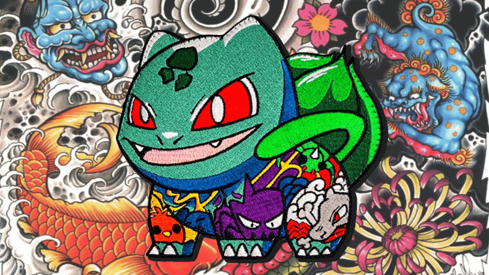 Image of YAKUZAMON V5 BULBASAUR THREADED PATCH