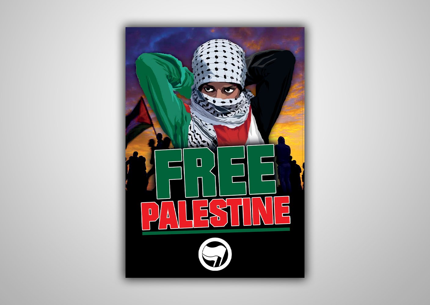 Image of 100 Autocollants "Free Palestine"