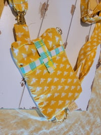 Image 4 of Bees at the Picnic Cell Phone pocket crossbody bag / wristlet