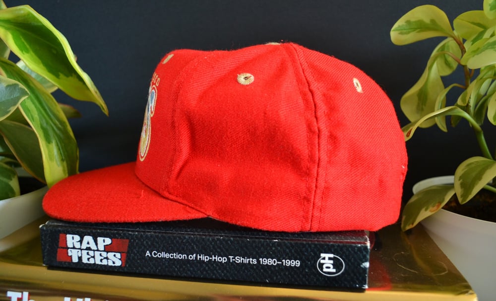 Image of Vintage 1990's San Francisco 49ers The Game Gradient Snapback Hat
