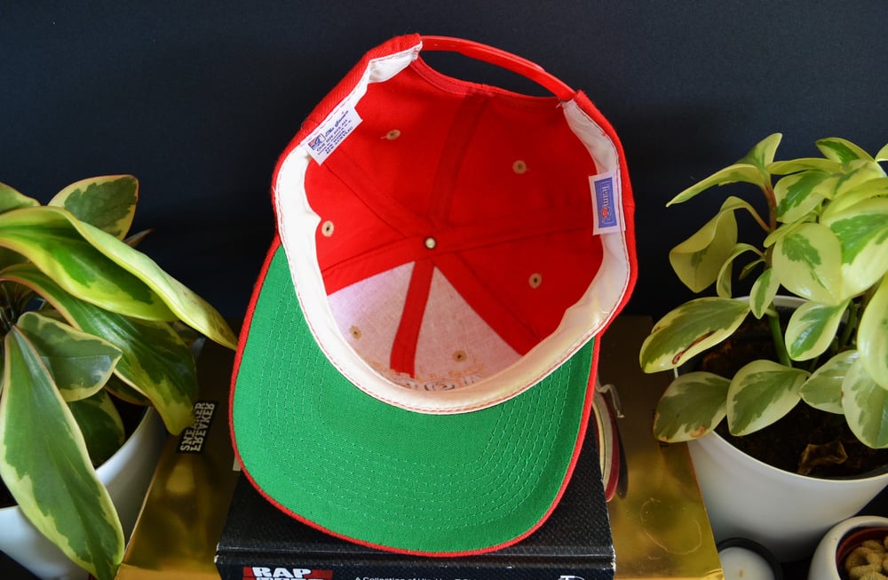 Image of Vintage 1990's San Francisco 49ers The Game Gradient Snapback Hat