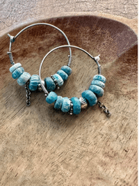 Image 6 of Ancient Nila hoops earrings