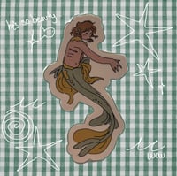 Image 1 of mermaid sunny sticker