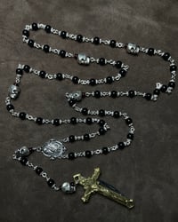 Image 1 of Guard Your Heart Knife Rosary Silver