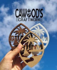 Guam Seal Stacked Cut Out Ornament