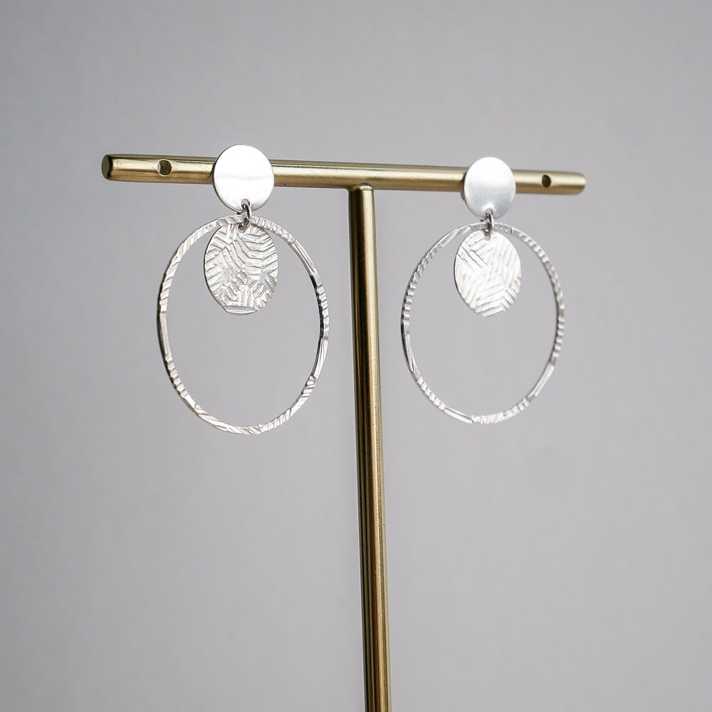 Image of Boucles d'Oreilles ANCO L Argentées