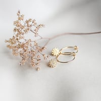 Image 1 of Mini Créoles Fines NISSA Or/Argent