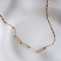 Image 1 of Collier Bi-chaine SILJE Or/Argent