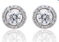Image 1 of Round Stud Earrings 