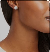 Image 2 of Round Stud Earrings 