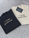 I LOVE MY BOYFRIEND/GIRLFRIEND HOODIES