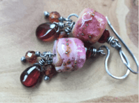 Image 3 of Lampwork earrings/ n92