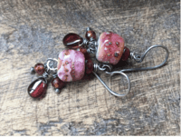 Image 6 of Lampwork earrings/ n92