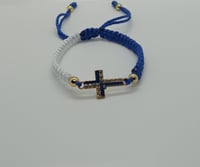 Blue/white cross