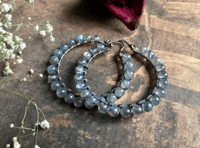 Image 2 of Labradroite Hoops/n41