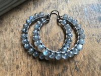 Image 4 of Labradroite Hoops/n41