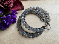 Image 7 of Labradroite Hoops/n41