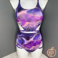 Image 2 of Strappy Set - Purple marble Glitter Set
