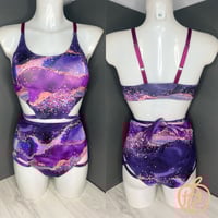 Image 4 of Strappy Set - Purple marble Glitter Set