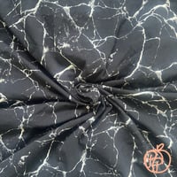Image 5 of Black Marble Peachy Bodysuit with Peachy glitter side garters (optional)