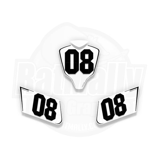 Image of Race Number Boards Honda CBR1000 RR 2008-11