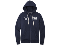 El Salvador 503 Zipper Hoodie Heathered Navy