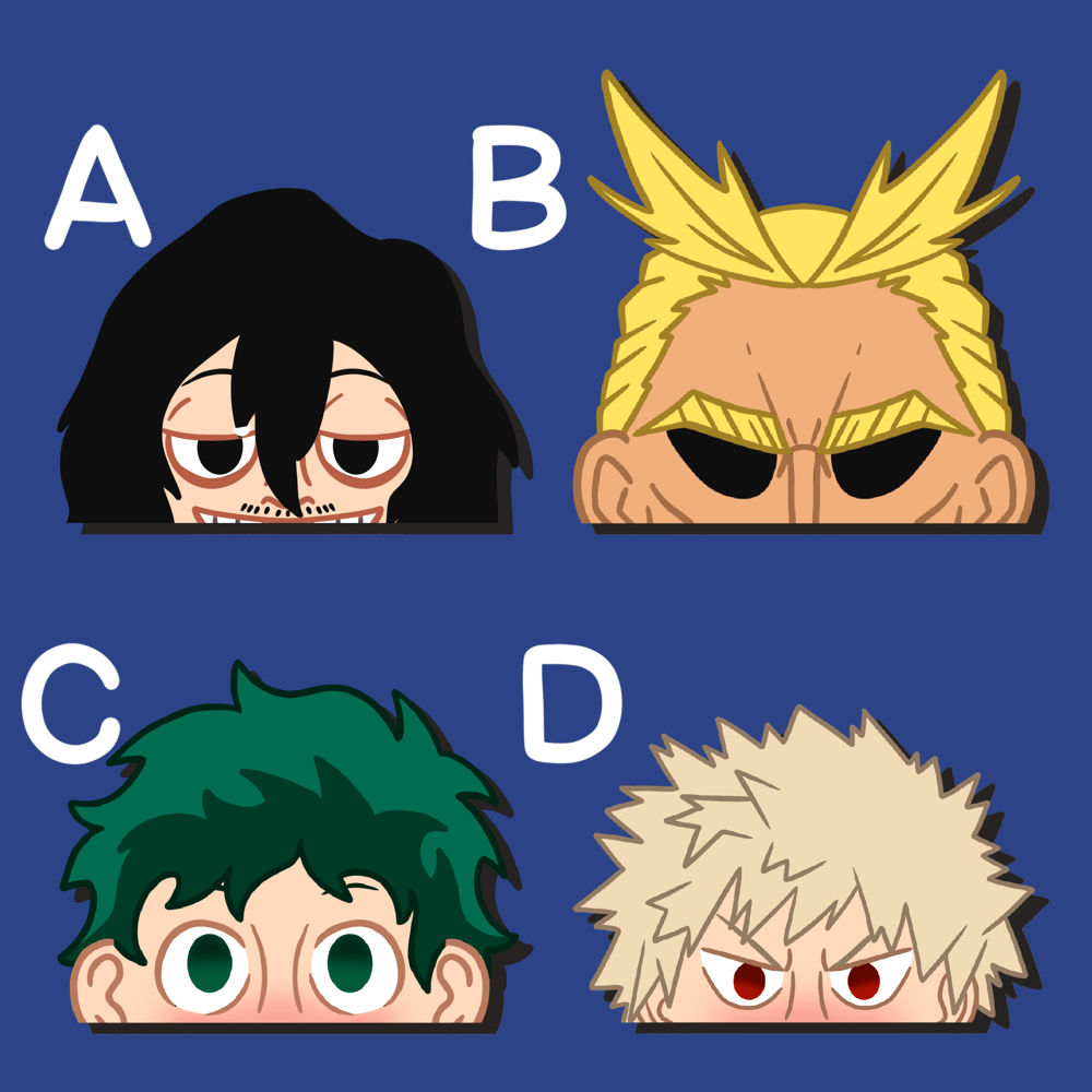Hero School Peeker Stickers