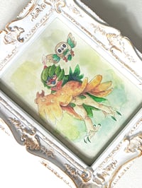 Image 1 of POkemon Decidueye and Rowlet art print