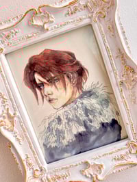 Image 1 of Squall Leonhart Fantasia Final VIII  FF8 art print watercolour handpainted