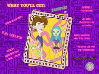 Custom Jojo portrait in cartoon whacky whimsical anime style - oingo boingo