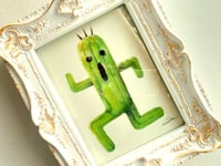 Image 1 of Cactuar Fantasia Final art print FF watercolor handpainted