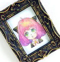 Image 1 of Anya Forger Spy x Family art print, watercolor fanart handpainted