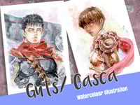 Image 2 of Berserk Guts / Casca art print