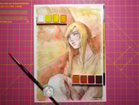 Image 2 of Handmade watercolor art print víspera parásito Aya -  Brea Watercolor Print - gamer poster