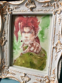 Image 2 of Jojo Kakyoin S3 art print JJBA fanart watercolor handpainted