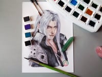 Image 2 of Sephiroth Fantasia final VII art print