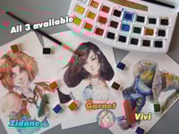 Image 3 of Handmade watercolour Princess Garnet FF9 art print - gamer gift - fantasia final illustration
