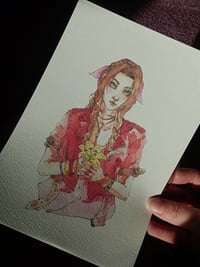 Image 3 of Aerith Final Fantasy VII art print