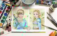 Image 1 of Zelda and link art prints