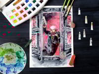 Image 2 of Dante Devil May Cry watercolour illustration