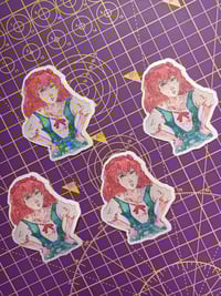 Image 1 of New version! Aska teenage redhair moody tsundere girl  journaling stickers|| anime